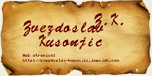 Zvezdoslav Kusonjić vizit kartica